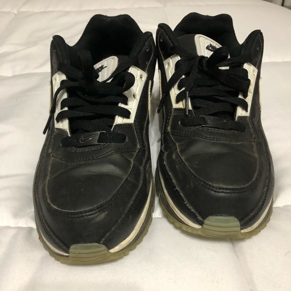 Black and white Nike sneakers